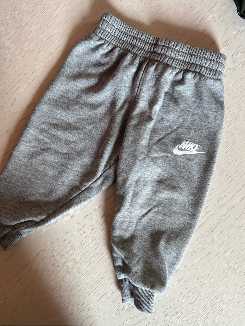 Nike Grey Kids Jogger Sweatpants with White Logo